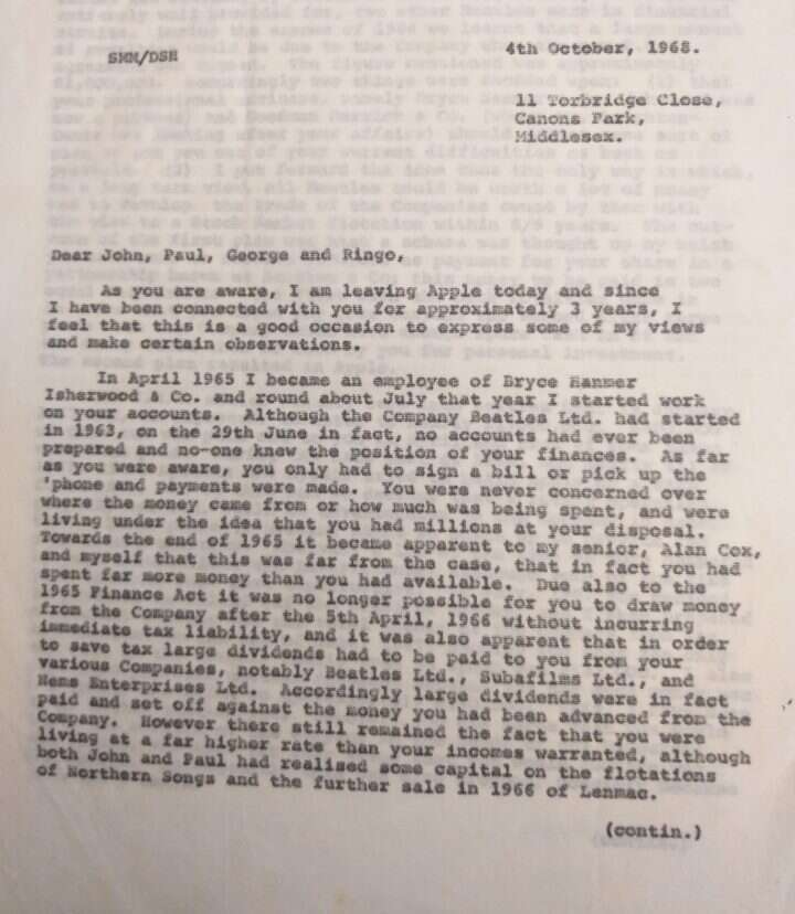 מכתב הפרידה ששלח סטיבן מלץ לביטלס מכתב הפרידה ששלח סטיבן מלץ לביטלס