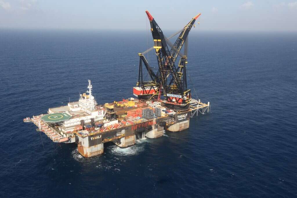 "העתיד הכלכלי של ישראל נמצא בים" אסדת הגז לווייתן. | מארק ישראל סלם