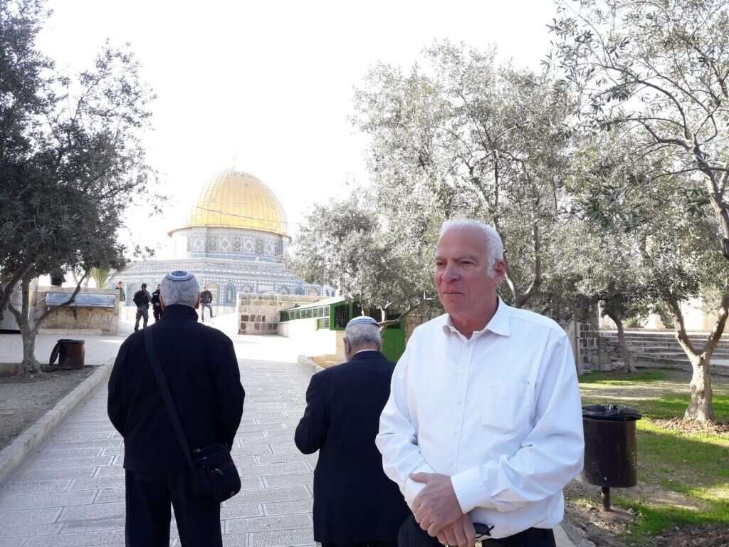 אורי אריאל בהר הבית. | באדיבות לשכת השר