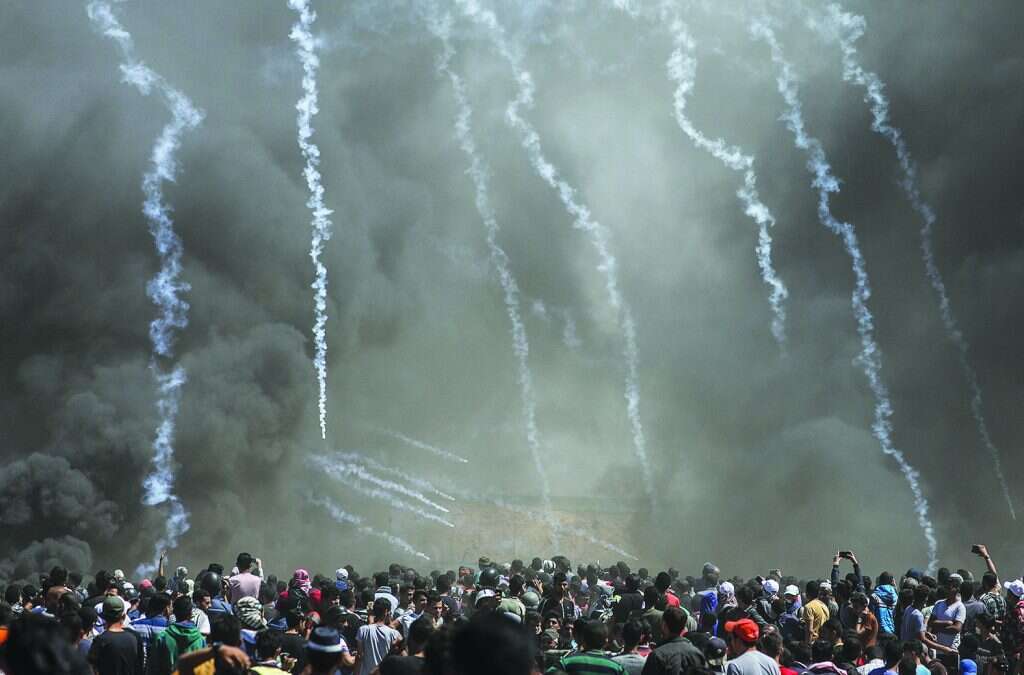 מהומות בגדר עזה. | EPA