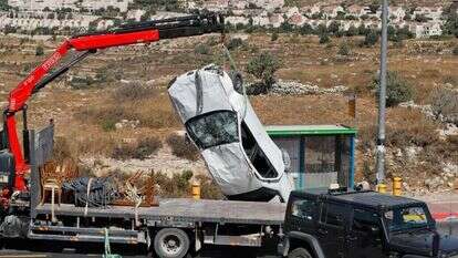 פיגוע הדריסה בכניסה לאלעזר, בשבוע שעבר. | AFP