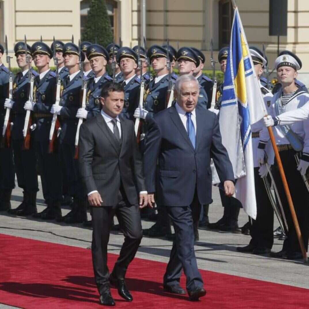 נתניהו עם זלנסקי בארמון הנשיאות בקייב, 2019 | EPA נתניהו עם זלנסקי בארמון הנשיאות בקייב, 2019 | EPA