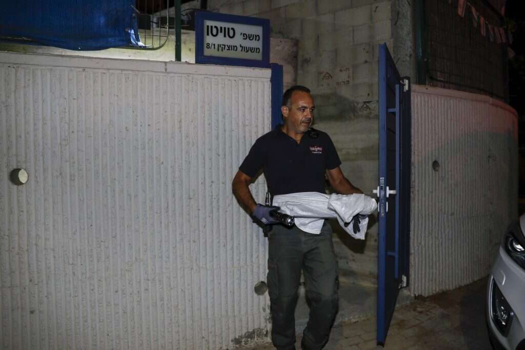 שרידי קסאם שנורה לעיר בסוף השבוע שעבר. | יהודה פרץ