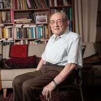 פרופ' יהושע בלאו, בביתו. | יונתן זינדל, פלאש 90