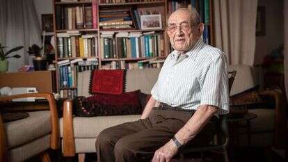 פרופ' יהושע בלאו, בביתו. | יונתן זינדל, פלאש 90