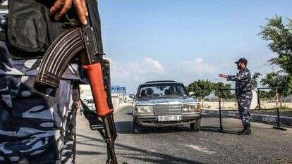 שוטרי חמאס ברצועת עזה, אחרי הפיגועים,. | AFP