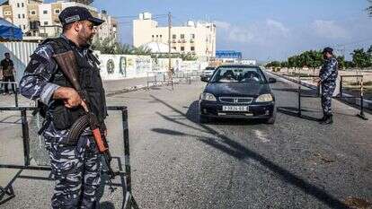 שוטר חמאס בחאן יונס בחודש אפריל | AFP