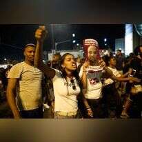 "נער שנעצר בלי שום סיבה בשכונה מוצא בהפגנות מקום לפרוק את הכאב". מחאת יוצאי אתיופיה בתל־אביב, השנה. | AFP