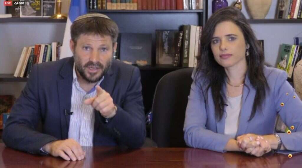 סרטוני פייסבוק לייב של שקד וסמוטריץ