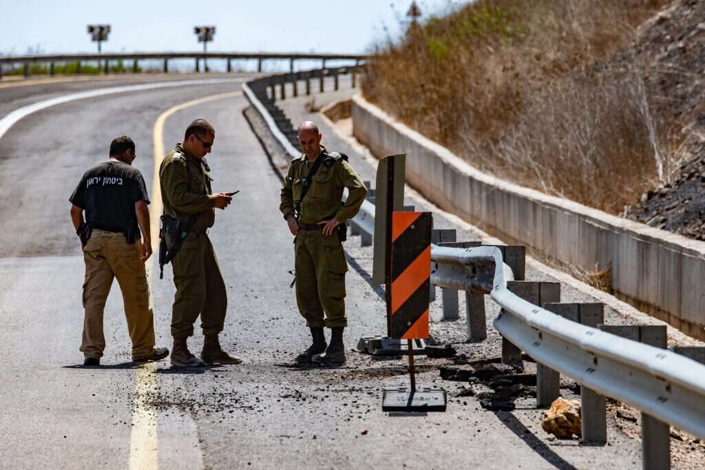 אל"מ יאיר אור בזירת הפגיעה. | אייל מרגולין, ג'יני
