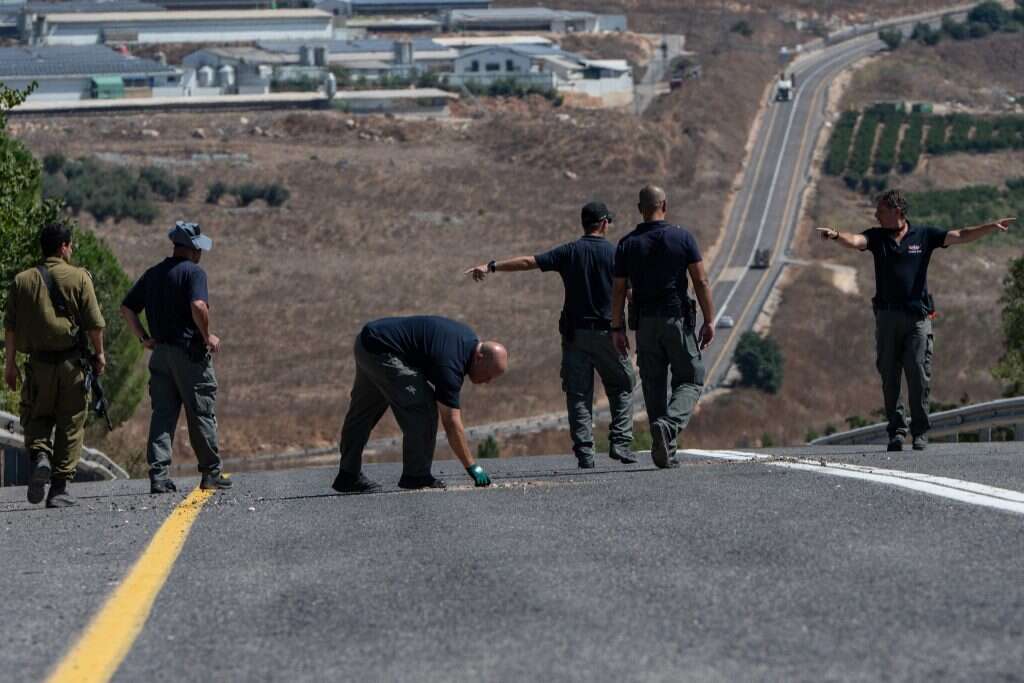 זירת הפגיעה בגבול לבנון. | אייל מרגולין, ג'יני