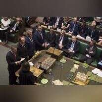 שולחן הממשלה, בפרלמנט הבריטי ביום רביעי. | EPA