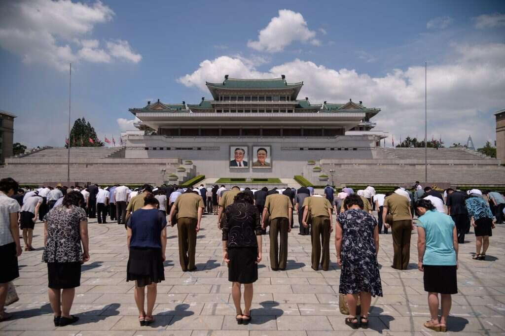 ארמון הקומסוסאן של השמש, המאוזוליאום של שליטי צפון קוריאה. | AFP