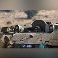 רכב משוריין ישראלי בתרגיל בגבול הצפון. | EPA