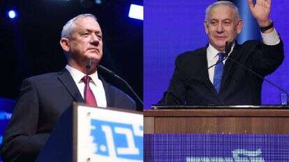 נתניהו וגנץ. | אבישג שאר ישוב, קובי ריכטר/TPS