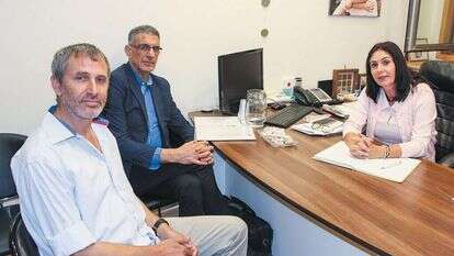 השרה מירי רגב, מנכ''ל משרד התרבות והספורט יוסי שרעבי וראש מנהלת מורשת ישראל בהר הבית דר אייל דודסון (משמאל). | אלי סבתי