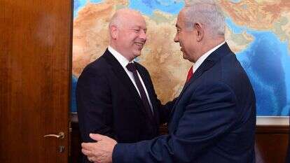 בנימין נתניהו וג'ייסון גרינבלט, יולי 2017. | חיים צח, לע"מ