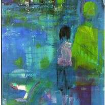 'טיול בפארק', רוחל'ה מנדל, 2007. מתוך תערוכת "בינאלה גולד" שתתקיים בגלריית "אוסף פרטי" בגני תקוה בחודש הבא