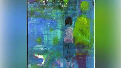 'טיול בפארק', רוחל'ה מנדל, 2007. מתוך תערוכת "בינאלה גולד" שתתקיים בגלריית "אוסף פרטי" בגני תקוה בחודש הבא