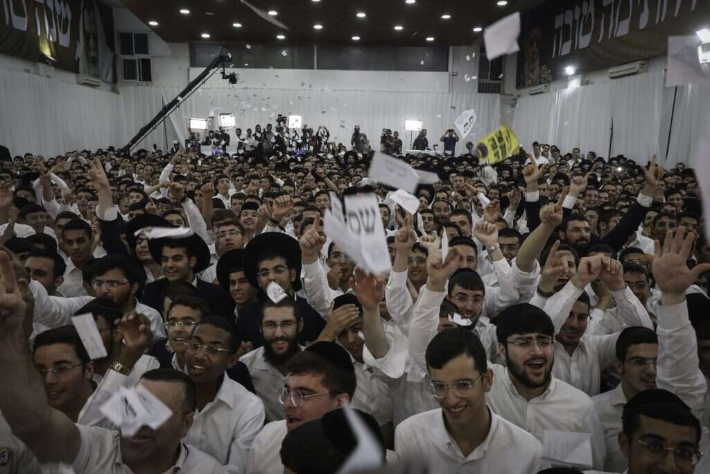 מטה ש"ס במוצאי יום הבחירות. | נעם ריבקין פנטון, פלאש 90