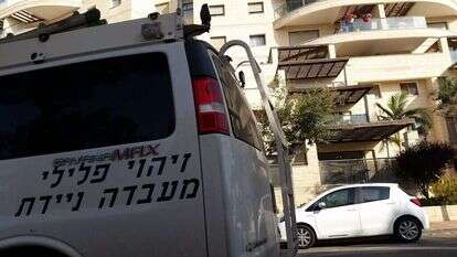 ניידת זיהוי פלילי. | יהונתן שאול