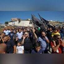 הפגנה נגד האלימות במגזר הערבי. | AFP