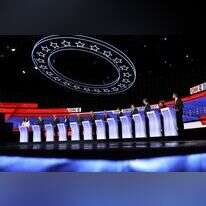 המועמדים על בימת העימות הדמוקרטי באוהיו, בשבוע שעבר. | גטי אימג'ס