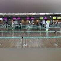 דלפקי הצ'ק-אין של הטיסות ליפן. שדה התעופה הבינלאומי אינצ'ון. | EPA