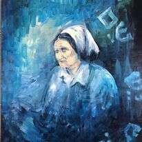 יעל נויבירט, זלדה, דיוקן, שמן על בד, 2015