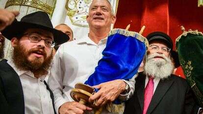 בני גנץ בהקפות שניות. | יוסי זליגר, פלאש 90