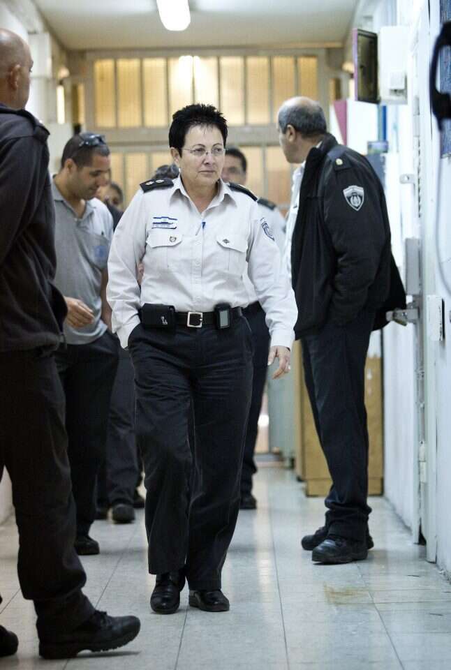 שרה פרידמן בעת שירותה כמנהלת הכלא. | משה שי, פלאש 90