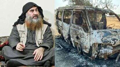 אזור התקיפה בסוריה, היום. משמאל: אבו בכר אל-בגדאדי. צילומים: AFP, EPA