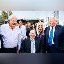 מימין:  דייויד פרידמן, ד"ר מרים ושלדון אדלסון ופרופ' יהודה דנון נשיא אוניברסיטת אריאל. | ג'וזף