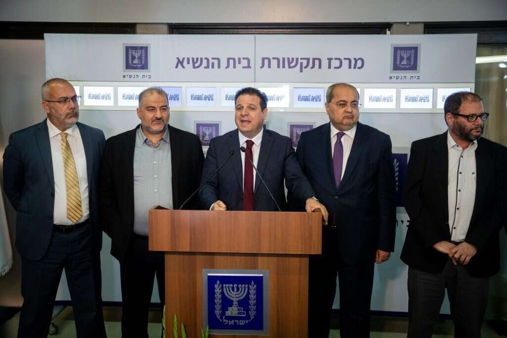 חברי הרשימה המשותפת. | יונתן זינדל, פלאש 90