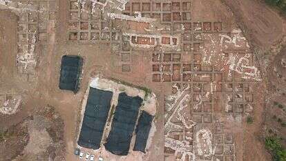 חפירות ליד נחל־עירון. | יואב זוהר