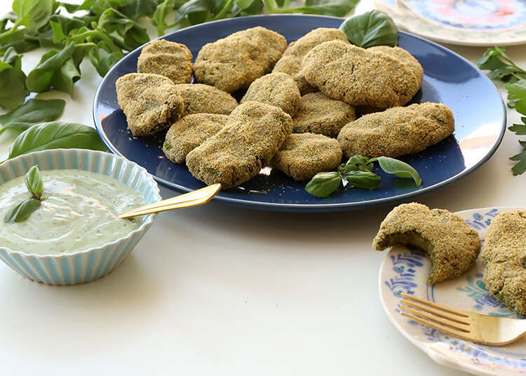 ״נאגטס״ טופו, תרד ובזיליקום. | אפרת ליכטנשטט