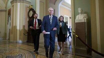 מנהיג המיעוט בסנאט, מיץ' מקונל. | EPA