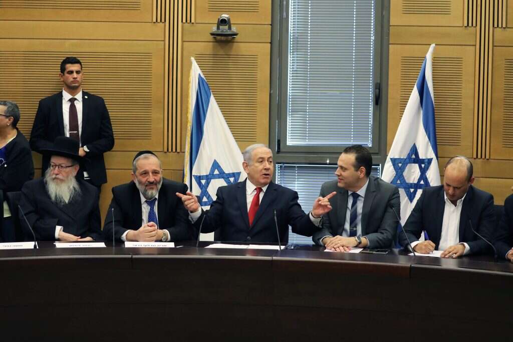 ישיבת מפלגות הימין, אתמול. | EPA ישיבת מפלגות הימין, אתמול. | EPA