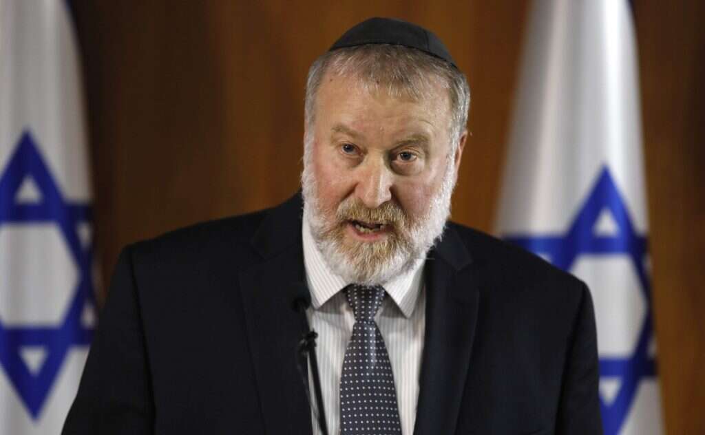 היועמ"ש אביחי מנדלבליט בהצהרה הערב. | AFP