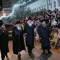 האדמו"ר מסאטמר, הרב יקותיאל יהודה טייטלבוים (זלמן לייב) בביקורו בישראל | אוליביה פיטוסי, פלאש 90