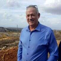 בני גנץ בסיור הבוקר ביישובי גבול לבנון. | יאיר קראוס