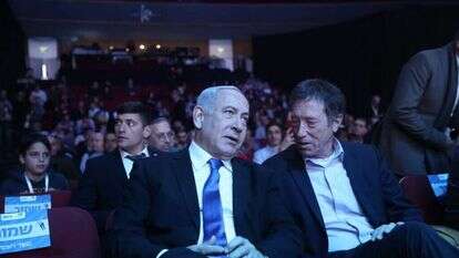 ראש הממשלה נתניהו ופרופ' אבי שמחון בוועידת מקור ראשון. | נעם ריבקין פנטון, פלאש 90