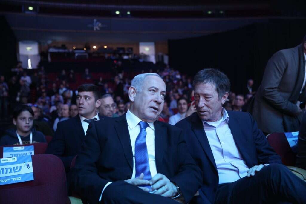 ראש הממשלה נתניהו ופרופ' אבי שמחון בוועידת מקור ראשון. | נעם ריבקין פנטון, פלאש 90