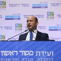 שר הביטחון נפתלי בנט בוועידת מקור ראשון. | נעם ריבקין פנטון, פלאש 90