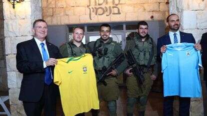 בולסונארו ואדלשטיין ביקב פסגות. | גדעון שרון, לע"מ