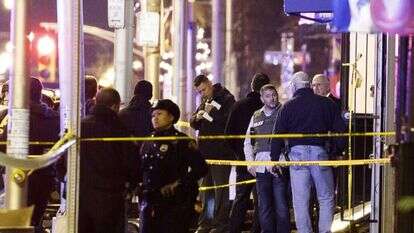 זירת הירי בניו-ג'רזי. | EPA