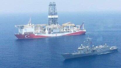 ספינות טורקיות בים התיכון, יולי 2019. | גטי אימג'ס