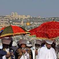 יהודי אתיופיה בתפילת חג הסיגד, ארכיון. | AFP