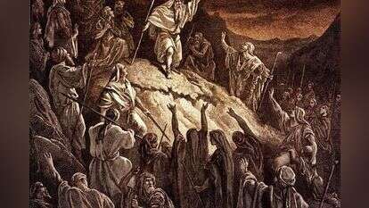 הקורבן, מהמילה "קירבה", שימש את האדם להתקרב אל אלוהיו מקדמת דנא. מתתיהו. איור: גוסטב דורה, גטי אימג'ס