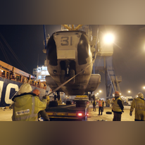 מבצע פריקת מסוקי היסעור בנמל אשדוד. | אגף דוברות והסברה, משרד הביטחון